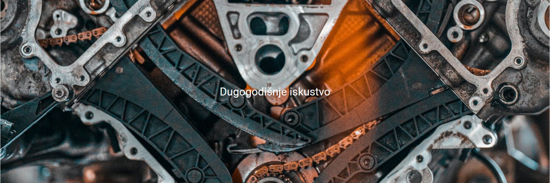 Detalj automobilskog motora — dugogodišnje iskustvo